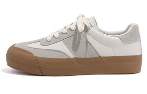 Кроссовки HUANQIU Skateboarding Shoes Men Low-top White, бежевый