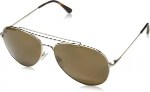 Солнцезащитные очки Tom Ford FT0497 28H Shiny Rose Gold Indiana Pilot с поляризованными линзами, модель Cat