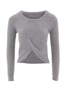 Женский свитер серого цвета faina