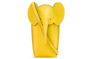 LOEWE Женская сумка через плечо из телячьей кожи с карманом для телефона ярко-желтая