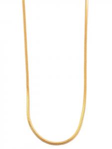 Adeliás Женское колье - цепочка-змейка из нержавеющей стали, 70 см, золотого цвета