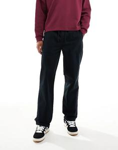 Мешковатые брюки-карго ASOS DESIGN черного цвета с эффектом потертости