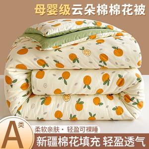 Yalu Зимнее одеяло 180х220 см, утепленное, наполнитель - хлопок Синьцзян, вес ~4 кг, цвет M Xiang Shi Cheng Orange