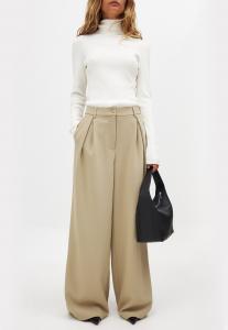 Брюки NA-KD Trousers, Khaki Beige/Beige