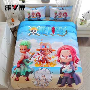 Yalu Комплект постельного белья 1,5 спальный: пододеяльник 200x230 см, простыня, наволочки, цвет Nikolai