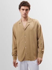 Рубашка на пуговицах классического кроя Antioch, бежевый