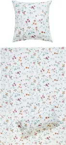 Постельное белье коричнево-палисандрово-зелено-белый 1x 155x220 см + 1x 80x80 см REDBEST