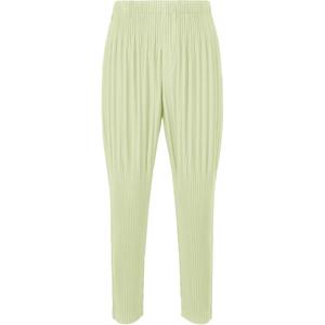 Homme Plissé Issey Miyake Брюки повседневные мужские зеленые SS24