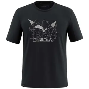 Футболка с коротким рукавом Salewa Eagle Geometric, черный