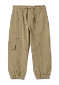 Спортивные брюки прямого кроя с эластичной резинкой в стиле карго. Ovs, Light Beige