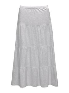 Юбка миди Pull&Bear Skirt, светло-серый