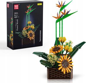 МОЛД KING BLOCKS 10024 Цветы в горшке ROYAL STRELICIA РАЙСКАЯ ПТИЦА Mould King