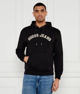 Толстовка мужская Guess Jeans с вышивкой на груди, черный