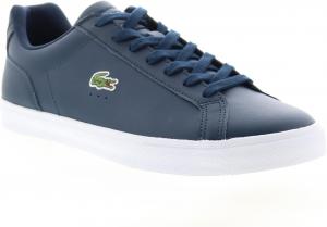 Мужские кожаные кроссовки Lacoste Lerond Pro, белый/синий/темно-синий