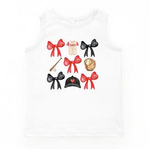 Coquette baseball красный чарт молодежный топ The Juniper Shop, White