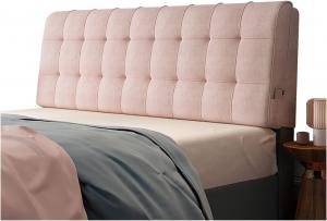 Подушка-подголовник для кровати LIANGJUN, клиновидная подушка из сверхтонкого волокна для поддержки поясницы, мягкая подушка для поддержки спины и декора мебели, 5 цветов (цвет: розовый, размер: 110x60x10 см) CHIAPERINI, Pink