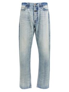 Джинсы прямого кроя с пятью карманами Fear Of God, голубой