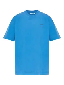 Футболка с принтом-логотипом Samsoe Samsoe, синий