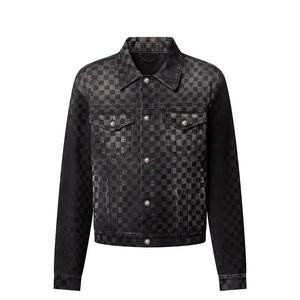 Куртка Trucker из флокированного денима Damier Louis Vuitton, черный