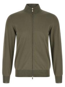Хлопковый кардиган Brunello Cucinelli, зеленый