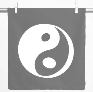 Декоративная наволочка Huuraa, даосский подарок, Инь и Ян, 40x40 см, стальной серый хлопок, украшение в стиле Инь и Ян Hellweg Druckerei