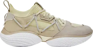 Кроссовки Curry Flow Cozy 'Lemon Ice Metallic Silver', кремовый