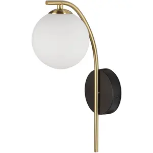 Настенный светильник SAVOY G9 1 шт. Nova Luce, черный/золотой