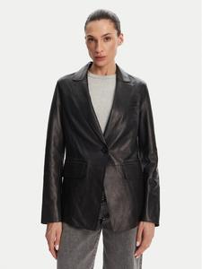 Облегающая кожаная куртка Caprice Serge Pariente, черный