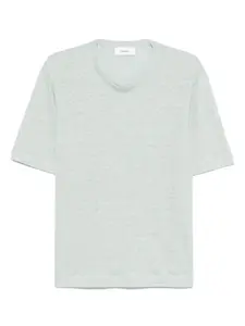 Льняная футболка Lardini, зеленый