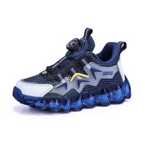 Нескользящие, износостойкие, дышащие, легкие, амортизирующие, низкие повседневные кроссовки для детей LONGDUIZHANG, черный/оранжевый