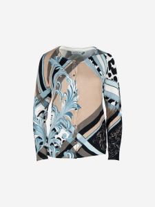 Вязаный кардиган Passioni Twinset, светло-голубой