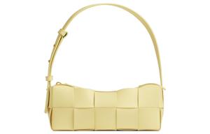 Bottega Veneta Кирпичный кожаный рюкзак Хуафу женский желтый