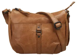 Сумка через плечо Spikes & Sparrow, натуральная кожа, цвет Cognac