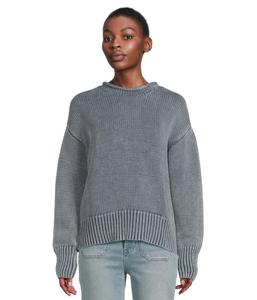 Свитер Faherty Sunwashed Cotton Roll Neck Sweater, синий