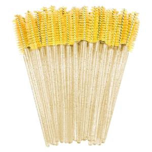 Спиральная щеточка - для ресниц и бровей, 50 шт. - цвет золотого кристалла Clavier