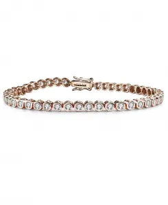 Круглый ободок из кубического циркония толщиной 3 мм, варианты покрытия браслета Rachel Glauber, pink