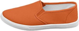 Женские повседневные слипоны из холщовой ткани, модные комфортные обувь на плоской подошве для ежедневной носки с джинсами и брюками Generic, Orange