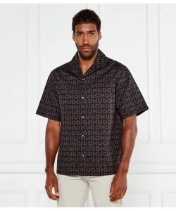 Рубашка Эспино Oversize fit Hugo, черный