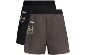 EVISU Мужские боксеры, Темно-серый/черный