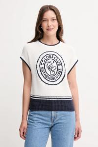 Хлопковый жилет United Colors Of Benetton, белый