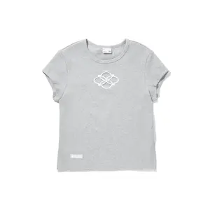 Футболка Women's Heather Gray Light Gray LiNing, светло-серый