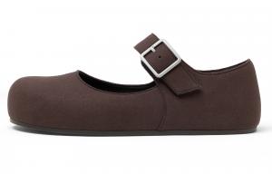 CHARLES&KEITH Маленькие платформенные туфли Мэри Джейн 3 см женские текстурированные тёмно-коричневые, цвет Dark Brown Textured Dark Brown