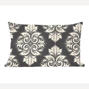 MuchoWow Декоративная подушка Диванная подушка Декоративная подушка для гостиной 50 x 30 см Узор - Клетка - 1920-е годы - Чехлы на диванные подушки - без наполнителя