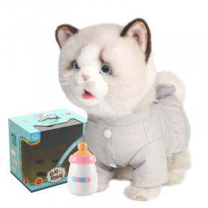Lick Meow, плюшевые реалистичные кошки плюшевые куклы высота 33cm CU MATE C