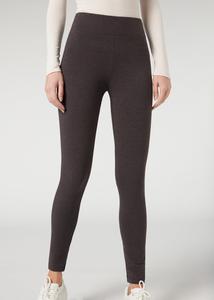 Леггинсы THERMO Calzedonia, цвет mottled dark grey