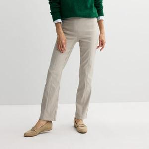 Женские брюки прямого кроя со швом Croft & Barrow, цвет beige grace