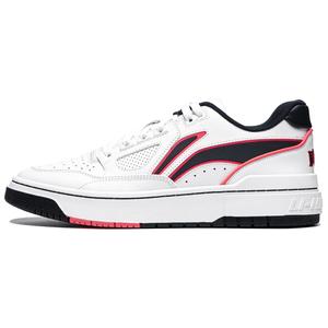Li-Ning Rookie Synthetic Leather удобные и стильные нескользящие легкие низкие кроссовки для скейтбординга Unisex, standard белый/guangdong синий
