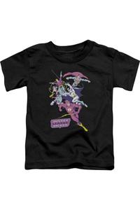 Футболка с коротким рукавом для малышей "Лига справедливости Америки" в ярких цветах Gildan, черный