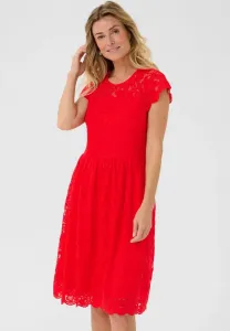 Кружевное повседневное платье без рукавов crpria Cream, High Risk Red
