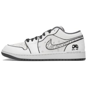 Женские кроссовки Air 1 Abrasion Resistant Low top Vintage Jordan, белый